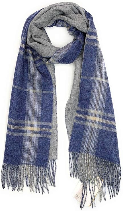 羊驼绒围巾 - * 纯婴儿羊驼 - 双面双面可反穿对比围巾 glasgow one